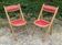 Pair of folding chairs from the 1950s.
