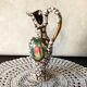 Carafe pitcher with handle, Vallauris style, sea foam, HYERES, vintage 60s