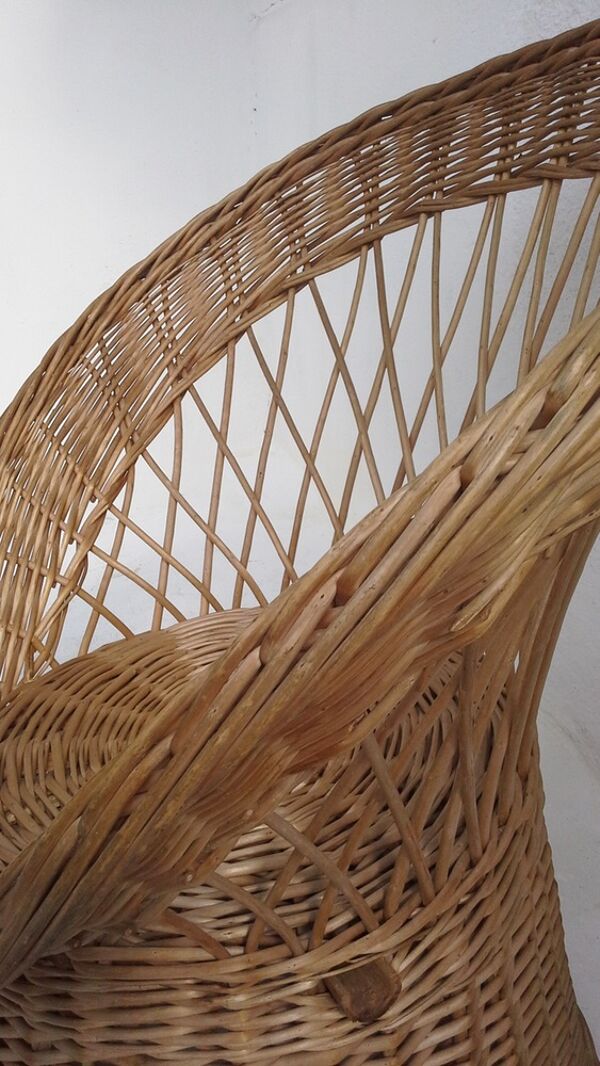 Salon ancien en osier