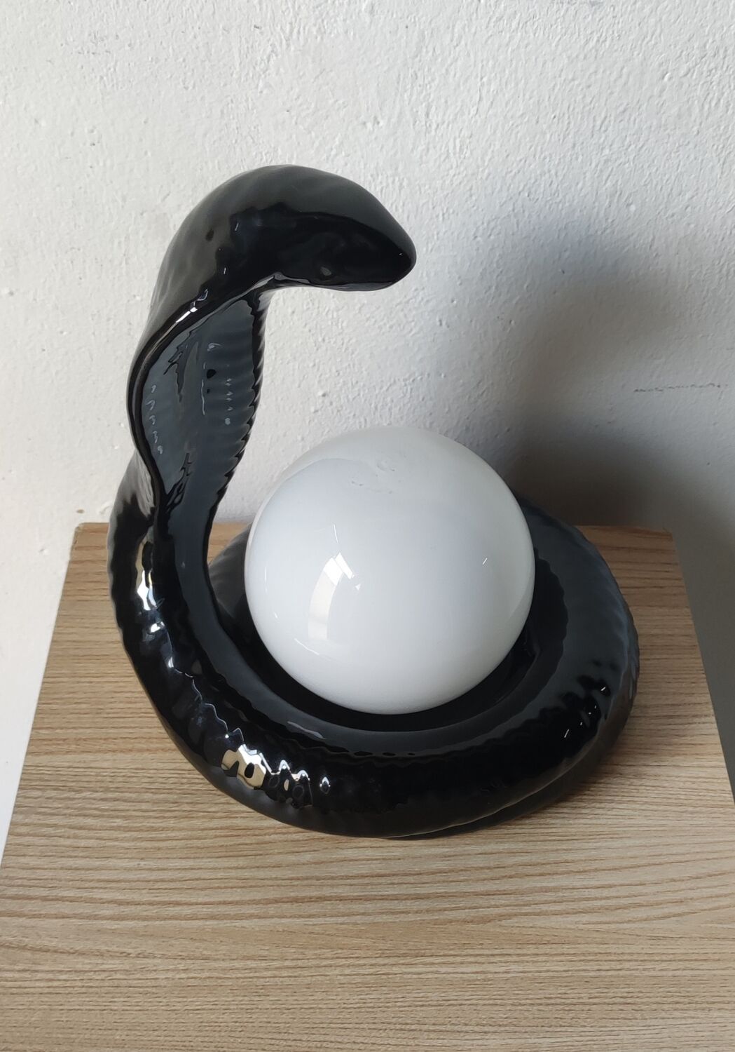 Lamp year 80 snake ceramic cobra