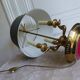 Golden bronze hot water lamp and tin lampshade