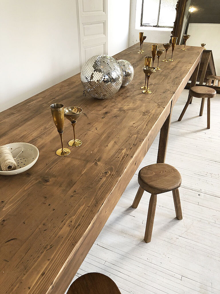 Pine farm table 4m