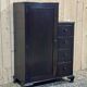 English oak wardrobe with drawers from the 1950s