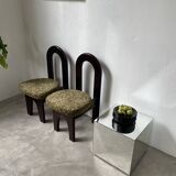 7 black ceramic plates