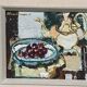 Original Swedish Oil on Panel "Fruits and Teapot" by Hans Larsson – Framed