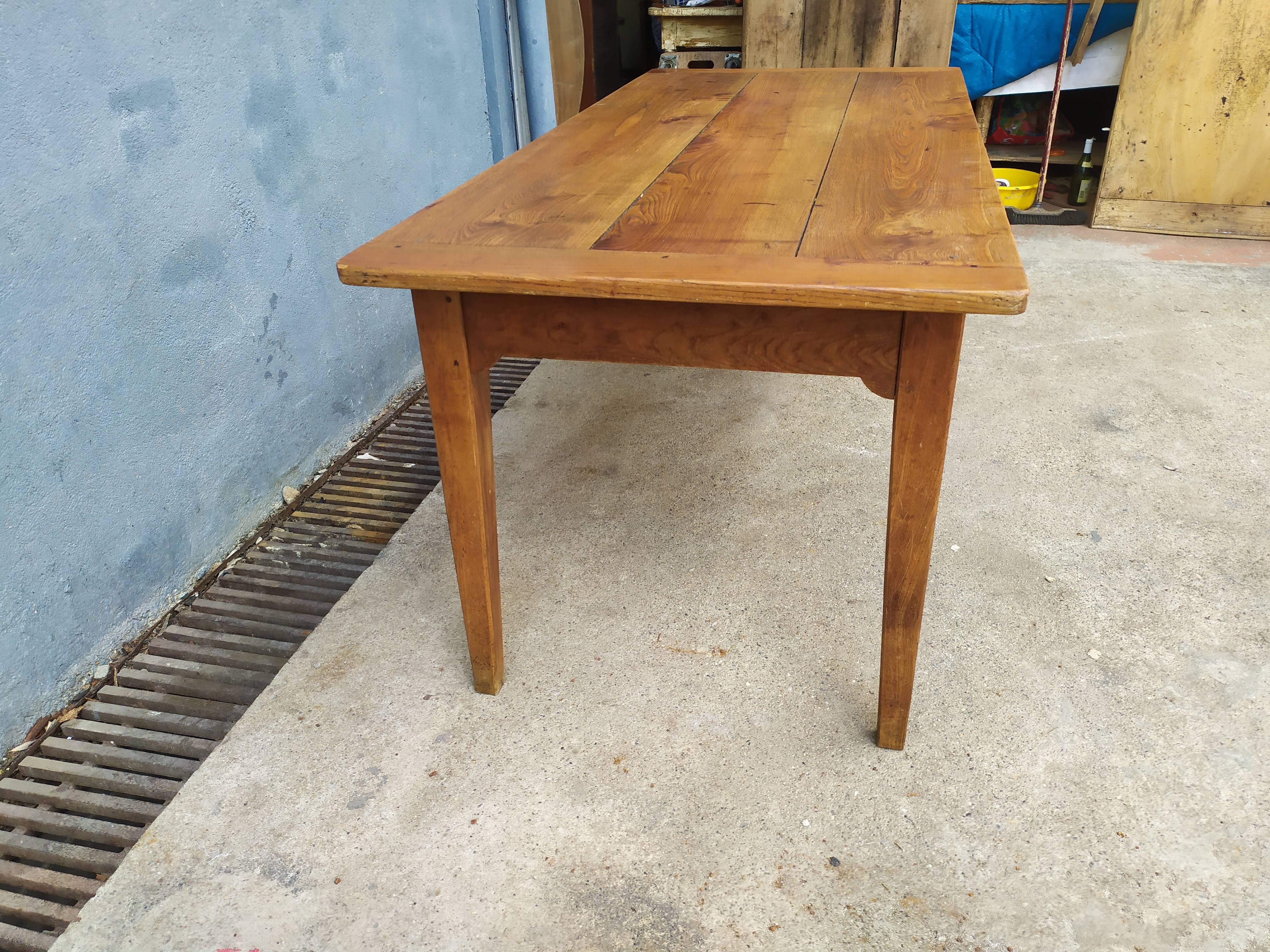 Table de ferme en chêne