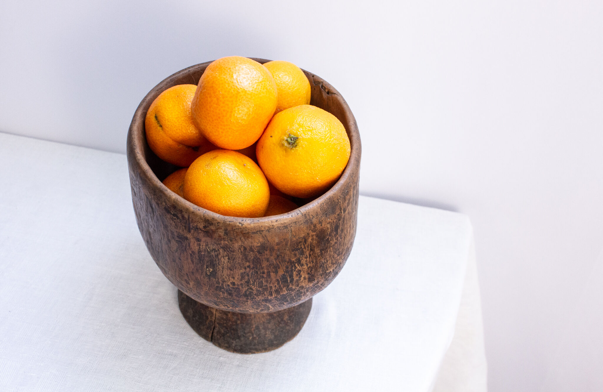Handmade African wooden salad bowl