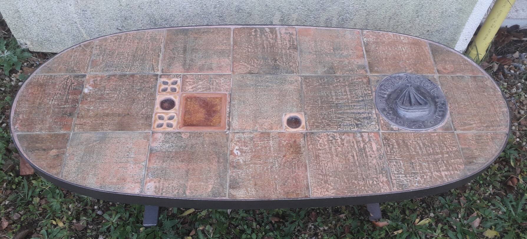 Ceramic coffee table 1960