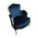 Armchair Louis XV lined with velvet - fully restored