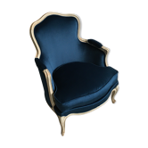 Armchair Louis XV lined with velvet - fully restored