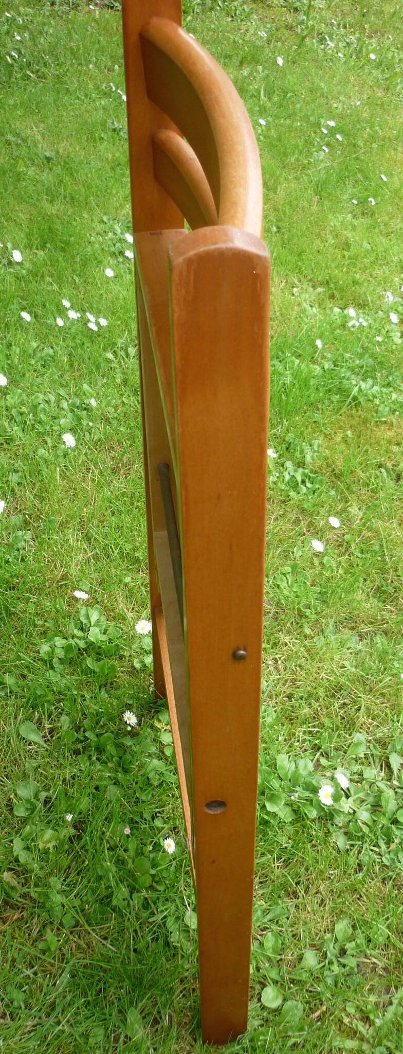 Vintage blond wood folding chair
