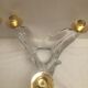Paire de chandeliers en cristal