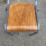 Pair of Mullca Delagrave School chairs 1960s