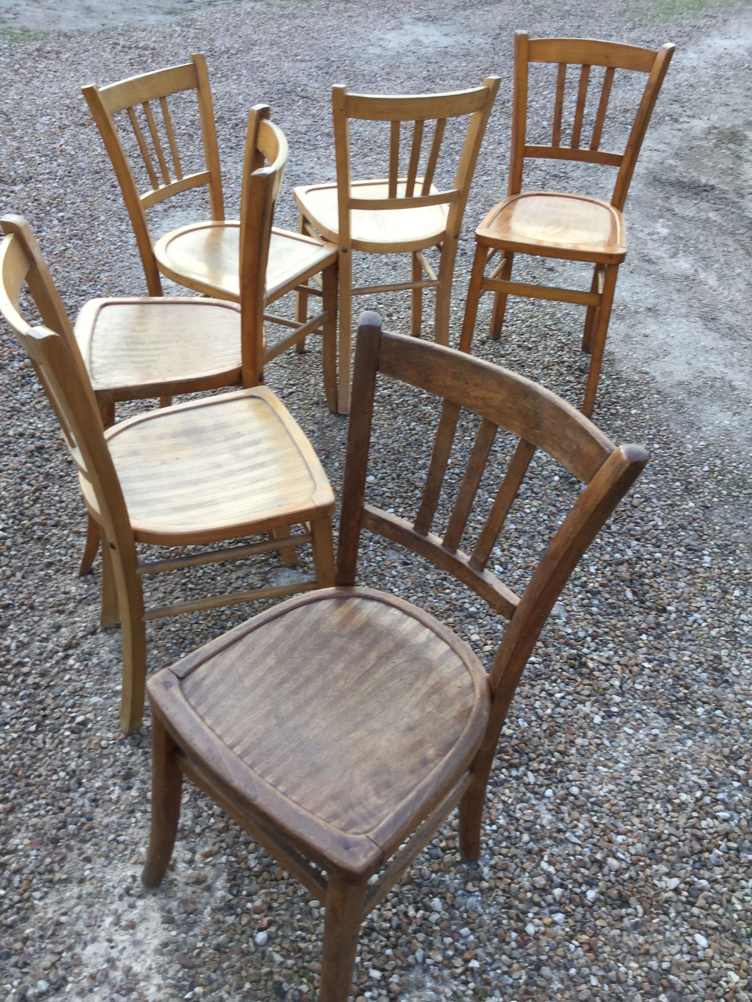 Set de six chaises Bistrot Luterma vintage
