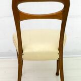 Six Vittorio Dassi Mid-Century Modern Italian Mahogany Dining Chairs, 1950s