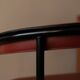 Vintage leather dining chair Arrben Italy, 1980s