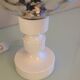 Bedside lamp globe in tinted glass / vintage 60s-70s