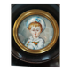 Peinture miniature sous cadre Napoléon III