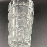 Vase en verre à facettes