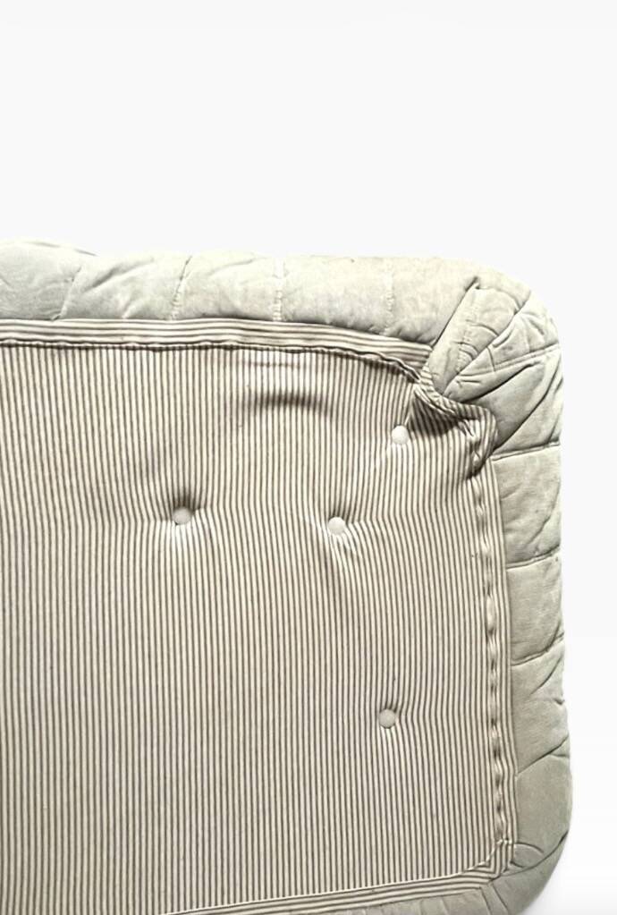Modular Togo sofa in greige velvet by Ducaroy, Ligne Roset.