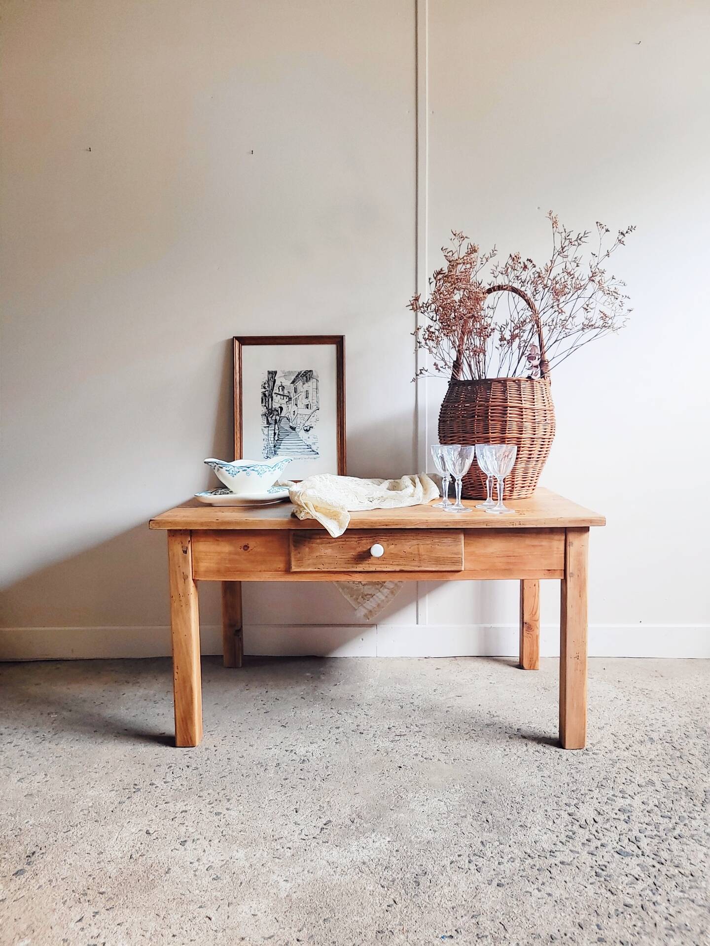 Table basse en bois massif