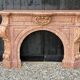 Impressive Napoleon III fireplace in violet brocatelle marble from Spain, circa 1880.