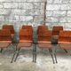 Series of 8 vintage retro stackable chairs FLOTOTTO PAGHOLZ by Adam Stegner 1960 1970
