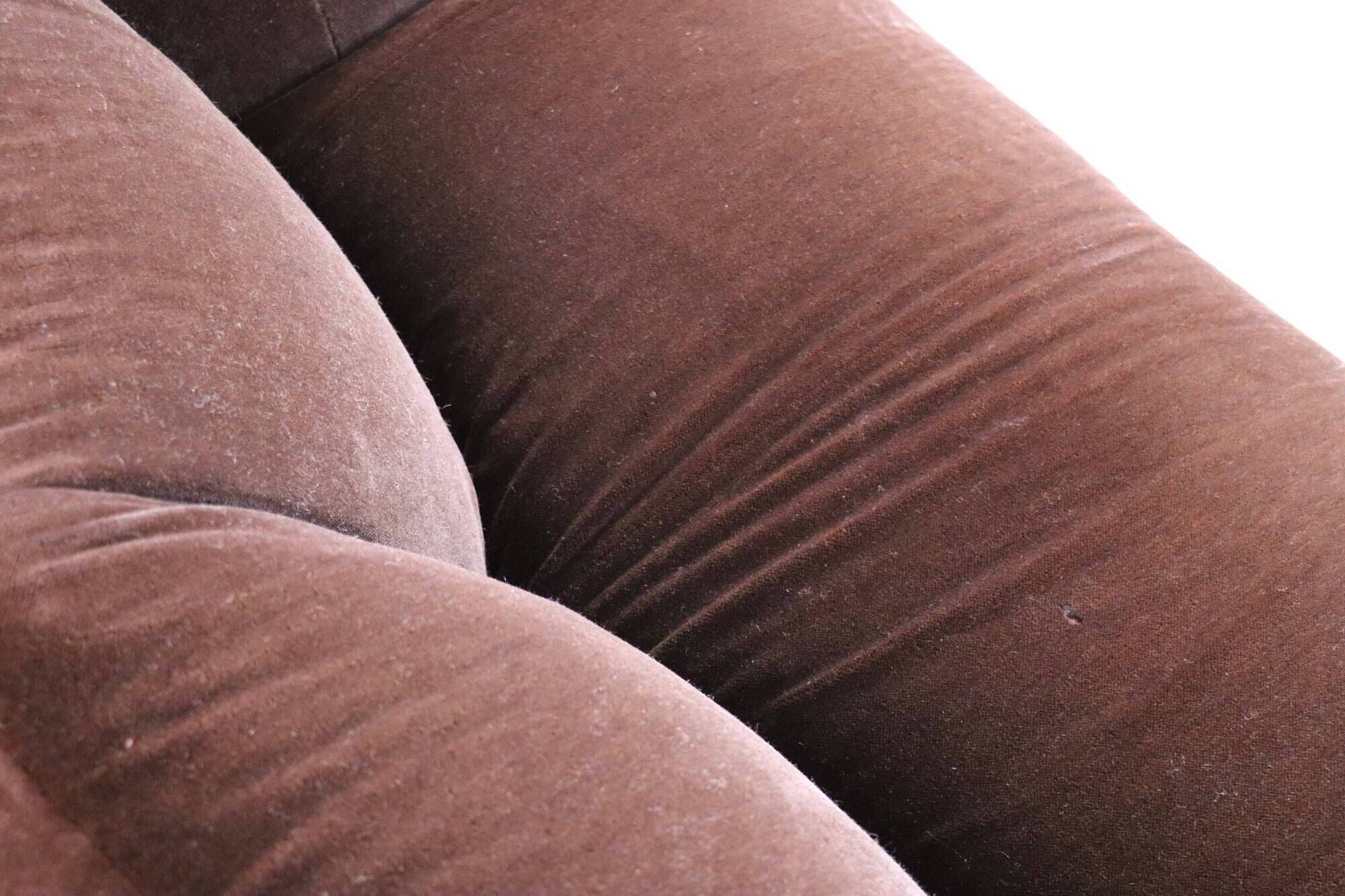 Le Bambole Sofa In Original Mohair Velvet By Mario Bellini For B&B Italia,