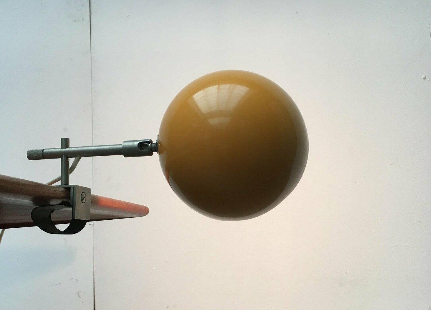 Minimalist German clamp lamp from the mid-century space age by Beisl, 1960s