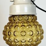 Vintage White Porcelain Pendant Light, 1970s