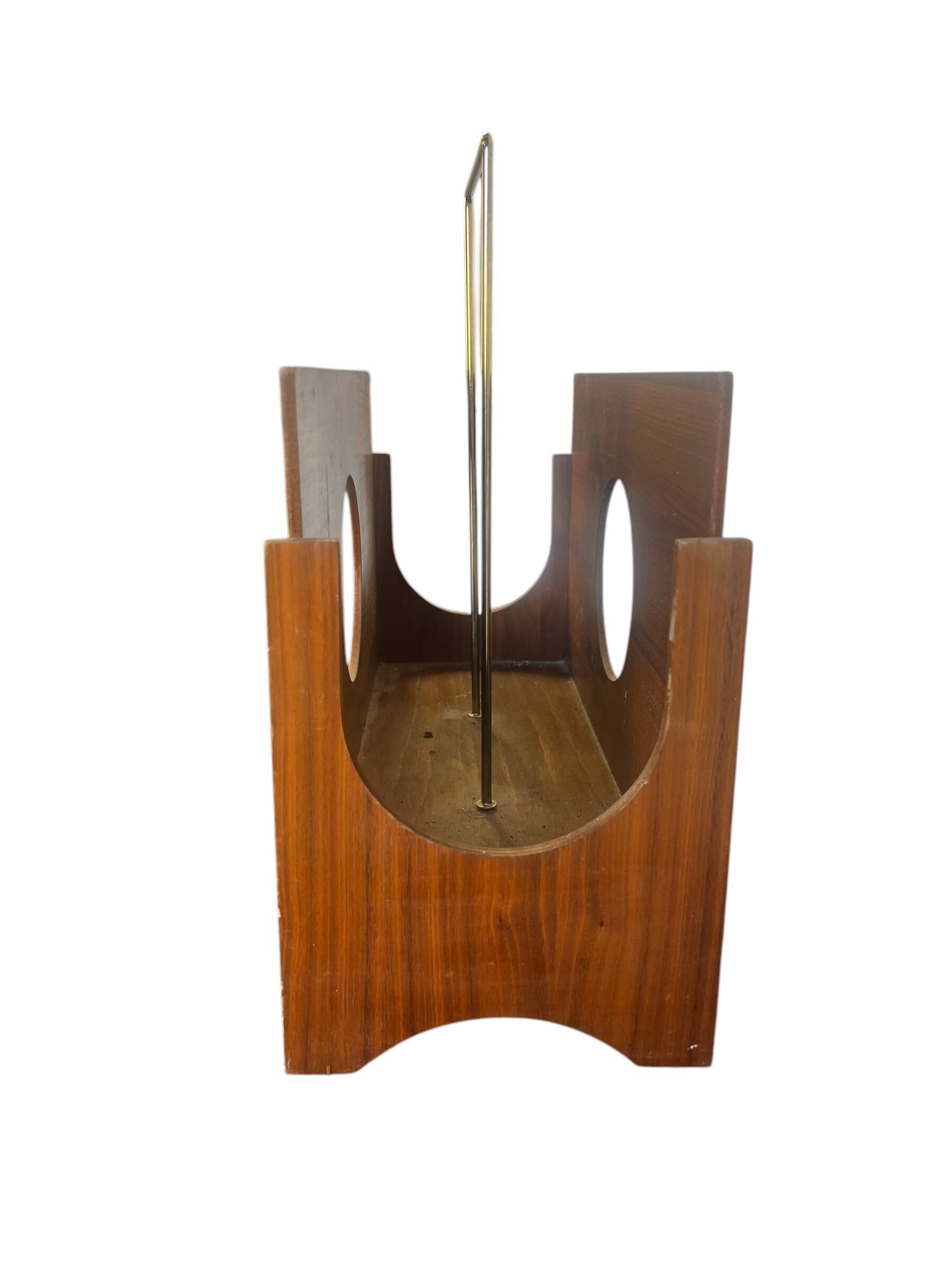 Vintage wooden magazine rack/magazine rack