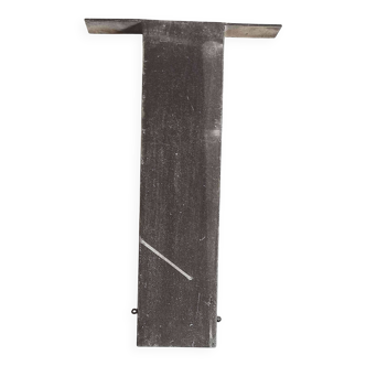 Lettre métal T Années 30 Hauteur 25 cm