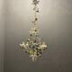 Lustre italien Tole Flower années 1960