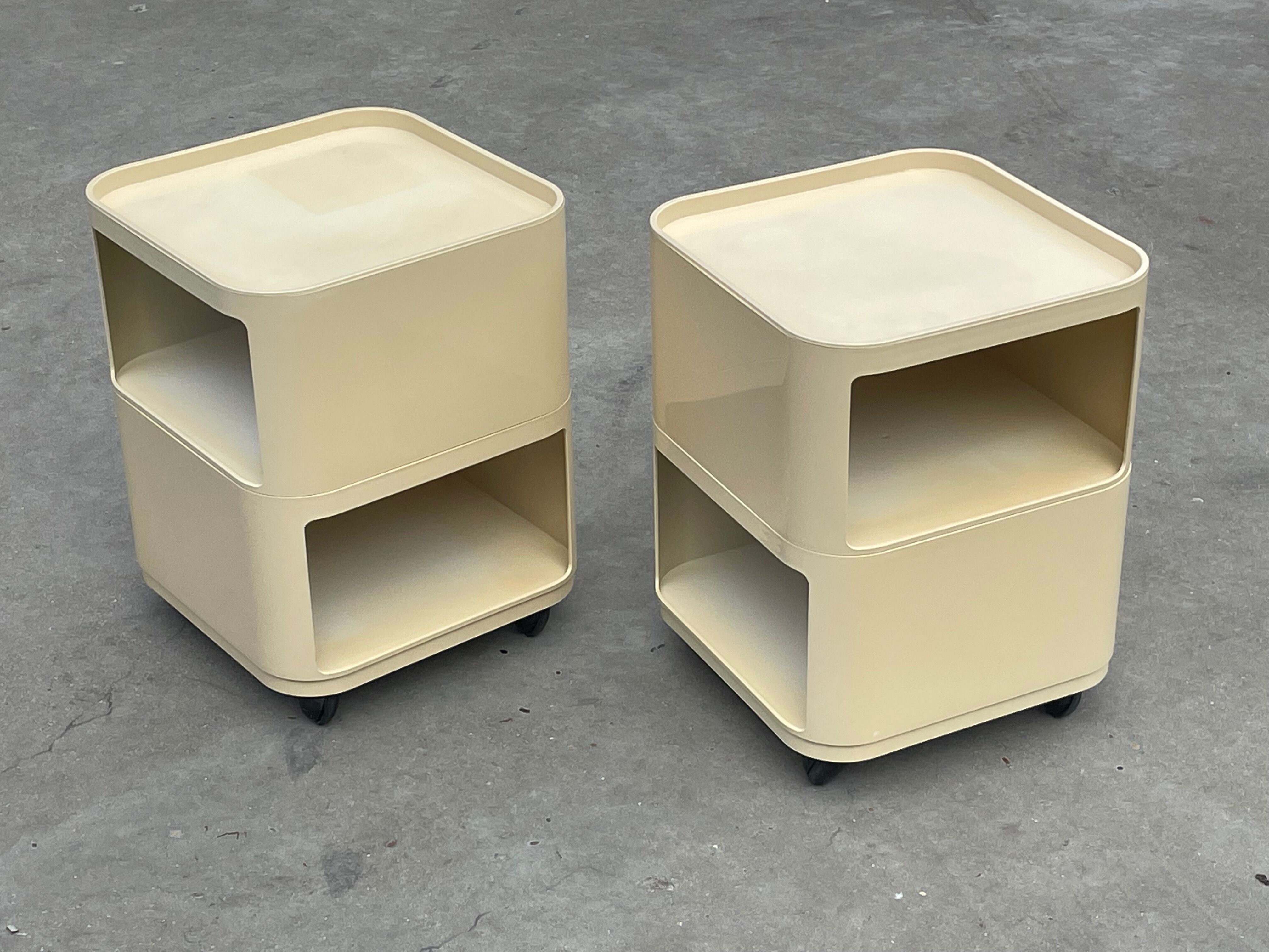 Set of Two Componibili by Anna Castelli Ferrieri for Kartell