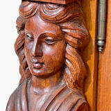 Renaissance style walnut buffet bookcase