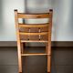 Desk and pine chair