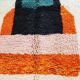 Handmade Berber rug with colourful patterns, size 150x250 cm.