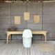 Raw wood workshop console