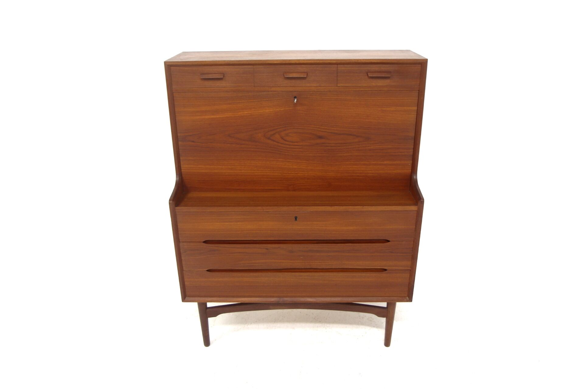 Teak writing desk, Vinde Møbelfabrik, Denmark, 1960