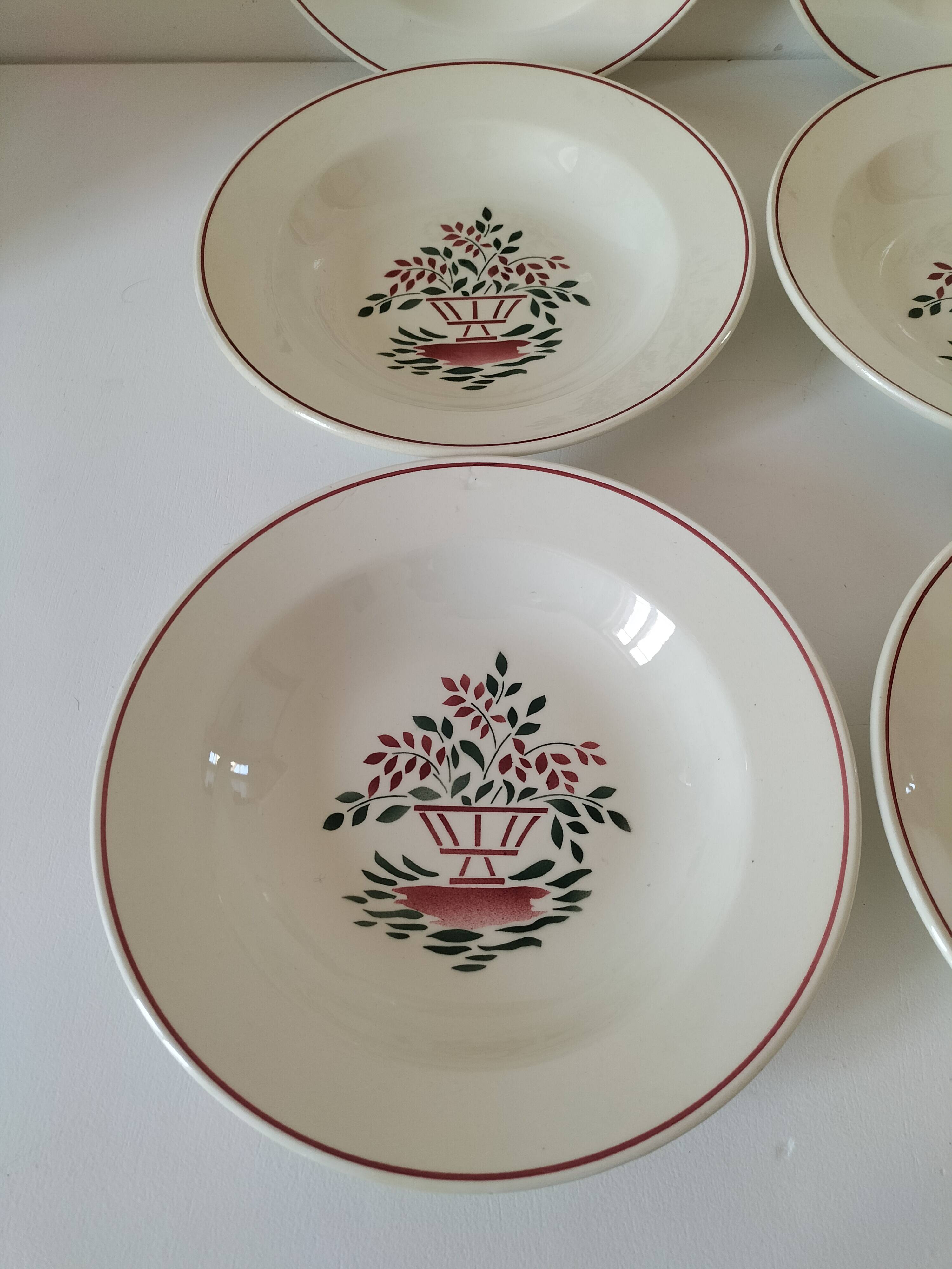 Assiettes HBCM modèle Agnès