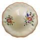 Earthenware fruit bowl with hand-painted flowers, old