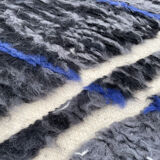 Carpet Black Handmade Wool Living Room, 260x380 cm