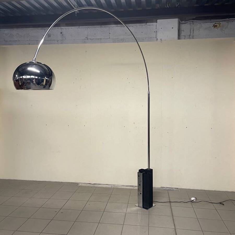 Arc floor lamp attributed to Goffredo Reggiani, 1970s