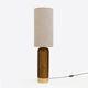 Pair of Mid-century Modern Style Italian Wood and Brass Table Lamps