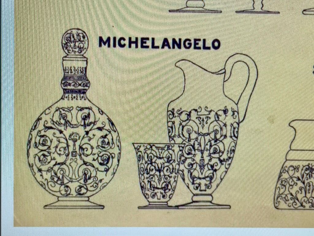 Baccarat vase Michelangelo stamped