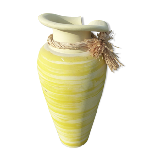 Vase en terre cuite " champ de blé "