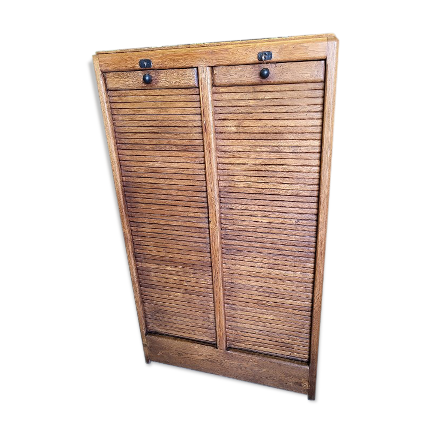 Double curtain binder in oak 1950