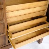Low Sidebaord In Rosewood With Brass Handles From 1950s
