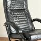 Danish swivel armchair in black leather – 1970s/80s - Skipper Furniture