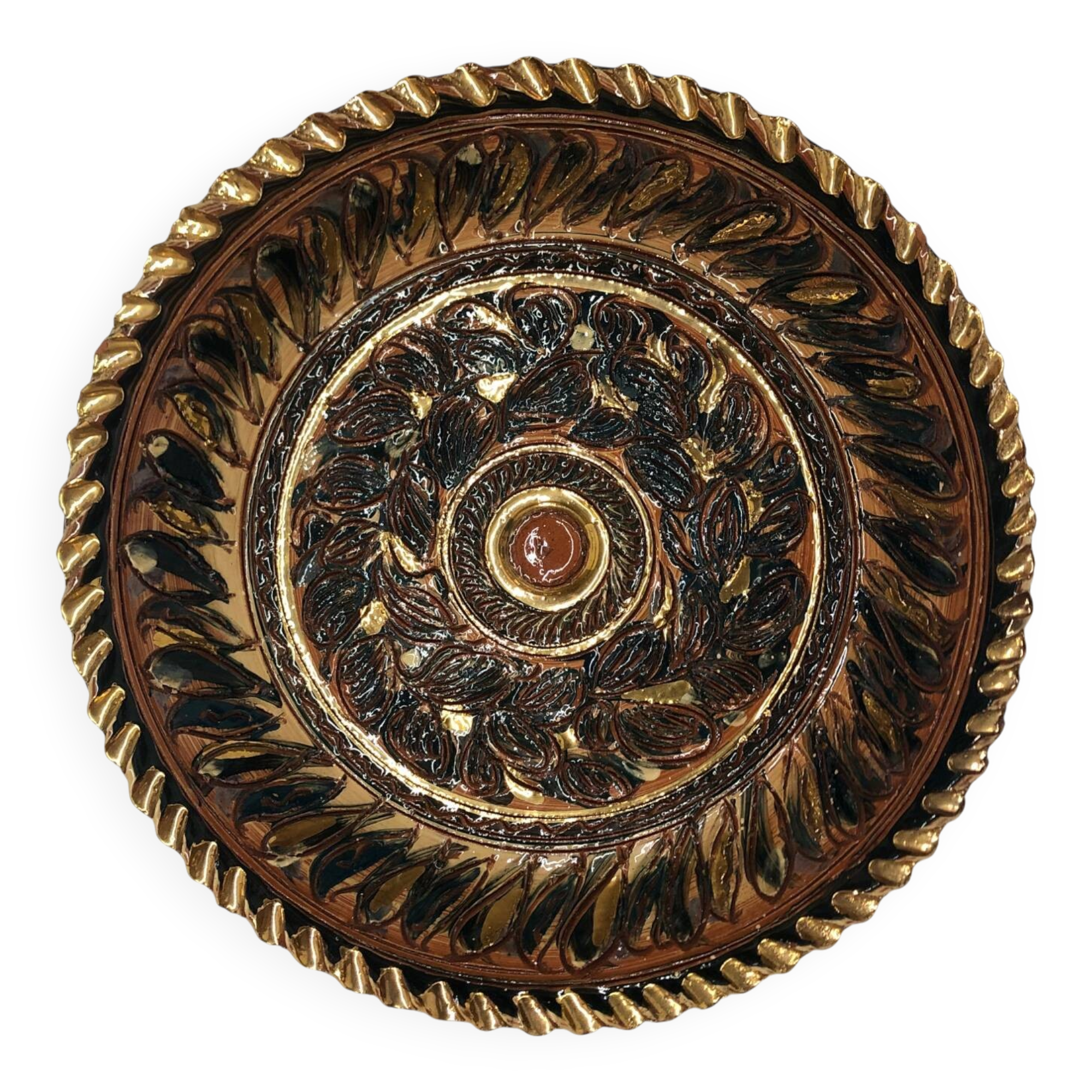 Nimy ceramic dish by Georges Destrebecq